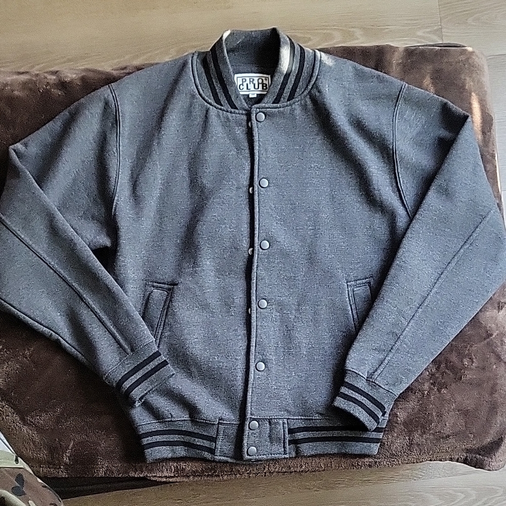 Pro Club Men's Varsity Fleece Baseball Jacket